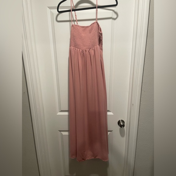 SHEIN Strapless Blush Pink Maternity Dress - Picture 1 of 3